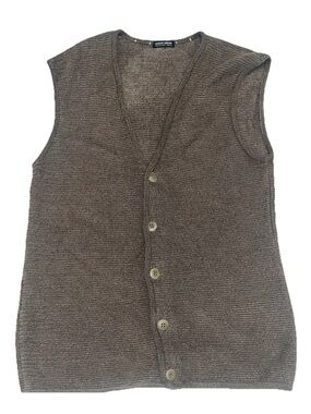Giorgio Armani  Vtg Brown Sleeveless Vest. Old Money Luxury S